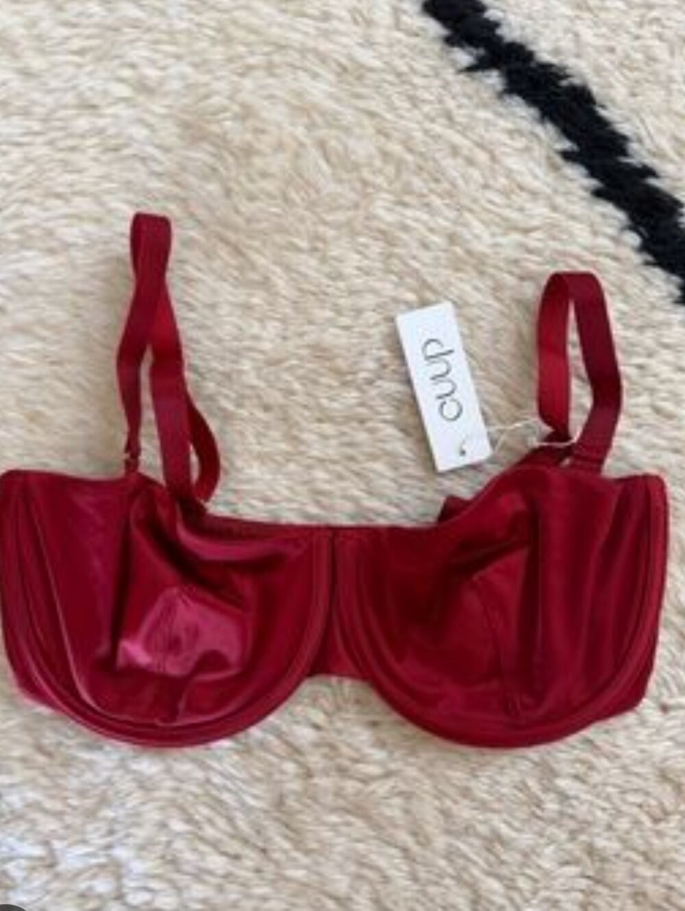 CUUP 🛍Scarlet Satin Plunge Underwire Bra